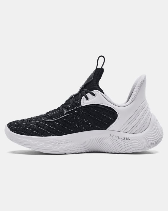 Unisex Curry Flow 9 Team Basketball Shoes, White, pdpMainDesktop image number 1